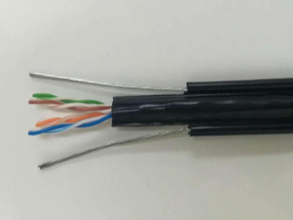 扁平绞合型排列带屏蔽、钢芯和视频线电梯电缆